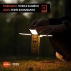 اسپیکر بلوتوثی و چراغ قوه قابل حمل کربی مدل Y225 POWERBANK&CAMPING LIGHT - Image 3