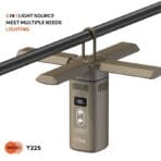 اسپیکر بلوتوثی و چراغ قوه قابل حمل کربی مدل Y225 POWERBANK&CAMPING LIGHT - Image 4