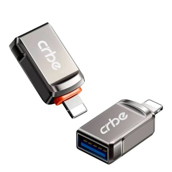 مبدل USB OTG به لایتنینگ کربی مدل CR-W101