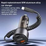 شارژر فندکی فست شارژ یسیدو مدل Y57 3A QC3.0 PD 50W - Image 2
