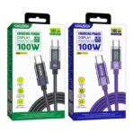 کابل 100W کاکوسیگا (Type-C) مدل KSC-971 طول 1 مت