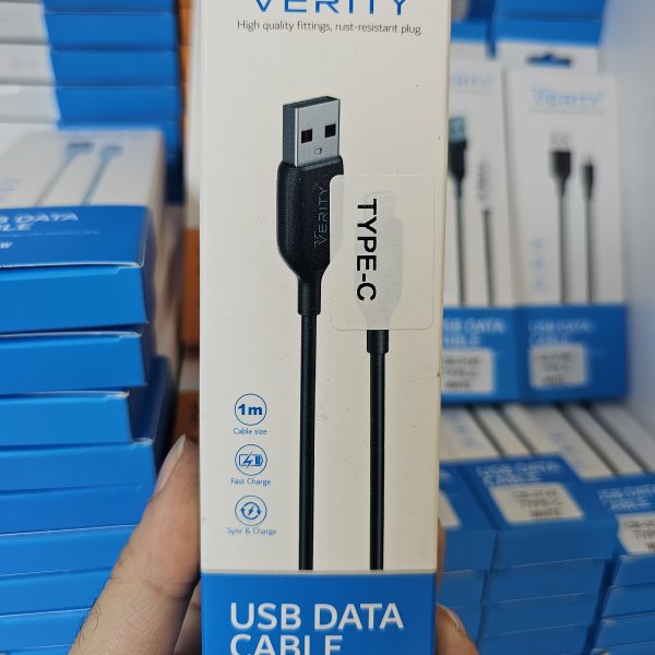 کابل شارژر USB به تایپ سی وریتی مدل CB3147 طول 1 متر